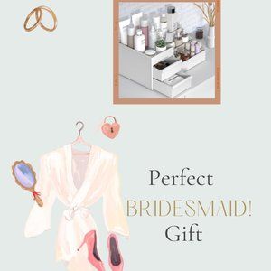 PERFECT BRIDESMAID GIFT - Makeup  Storage Organizer-Desk Organizer ( BRAND NEW)